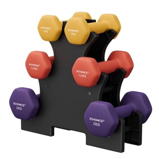 Zestaw hantli 1, 1,5, 2 kg