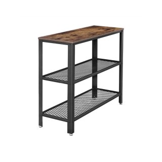 Stół konsolowy w stylu industrialnym z 3 poziomami, 101,5x35x80 cm