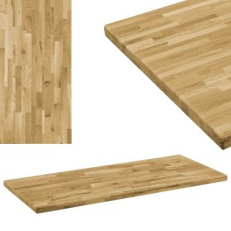  Prostokątny blat do stolika z drewna dębowego, 44 mm, 120x60 cm Lumarko!