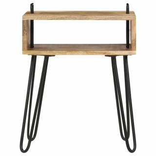  Stolik nocny z litego drewna mango, 40 x 34 x 47 cm Lumarko!