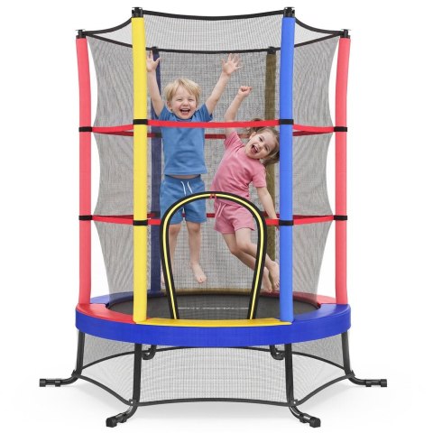 Trampolina dla dzieci z siatką, Wielokolorowy