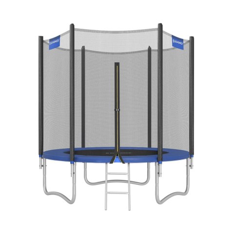 Trampolina z wyściełanymi drążkami z siatki zabezpieczającej, Zielony, 183cm