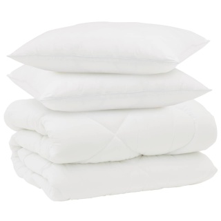 Zimowa Kołdra z poduszką 3 pcs Biały 260 x 220 cm Mikrofibra Lumarko!