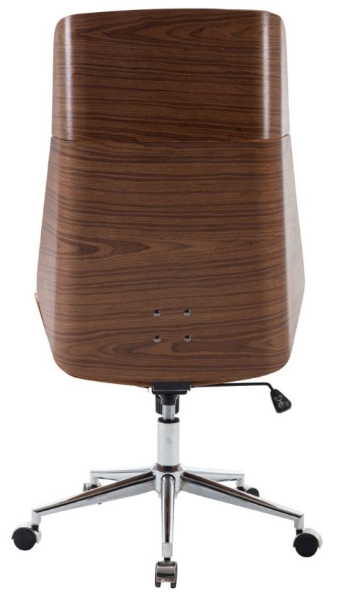 Fotel biurowy Breda ekoskóra walnut/czarny