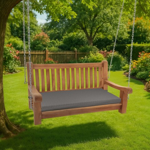 Huśtawka ogrodowa Joyce z poduszką 120 cm teak