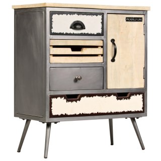  Komoda z litego drewna mango i stali, 65 x 33 x 76 cm Lumarko!