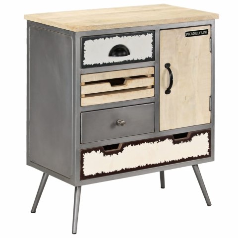  Komoda z litego drewna mango i stali, 65 x 33 x 76 cm Lumarko!