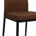  Krzesła stołowe, 2 szt., brązowe, tkanina Lumarko!