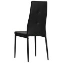  Krzesła stołowe, 2 szt., czarne, sztuczna skóra Lumarko!