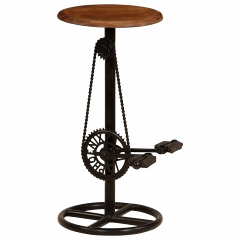  Stołki barowe, 2 szt., lite drewno mango Lumarko!