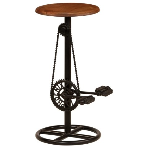  Stołki barowe, 2 szt., lite drewno mango Lumarko!