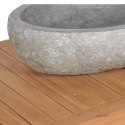  Szafka łazienkowa z kamienną umywalką, drewno tekowe Lumarko!