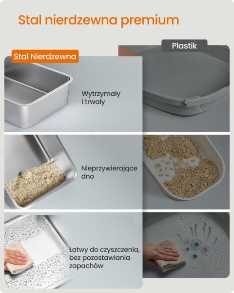 Kuweta XL z pokrywą tintenschwarz
