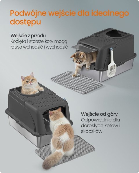 Kuweta XL z pokrywą tintenschwarz