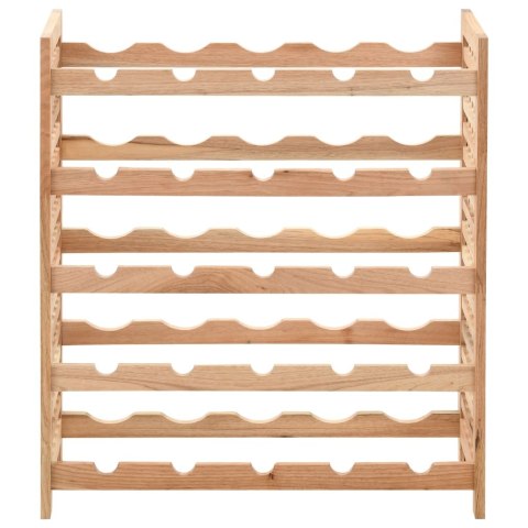  Stojak na 25 butelek wina, lite drewno orzechowe, 63x25x73 cm Lumarko!
