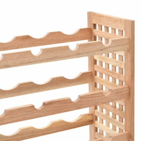  Stojak na 25 butelek wina, lite drewno orzechowe, 63x25x73 cm Lumarko!