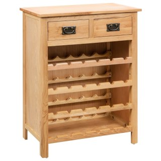  Szafka na wino, 72 x 32 x 90 cm, lite drewno dębowe Lumarko!