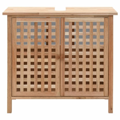  Szafka pod umywalkę z drewna orzecha włoskiego, 66 x 29 x 61 cm Lumarko!