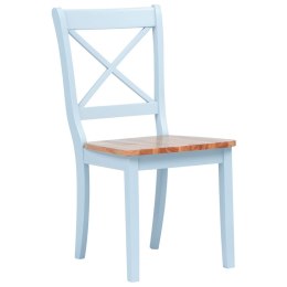  Krzesła stołowe, 2 szt., szary i jasny brąz, drewno kauczukowca Lumarko!