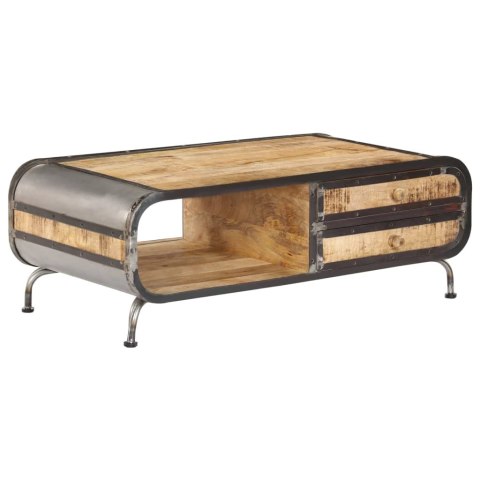  Stolik kawowy, 100x50x35 cm, lite drewno mango Lumarko!