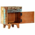  Ręcznie rzeźbiona szafka nocna, 40x30x50 cm, drewno odzyskane Lumarko!