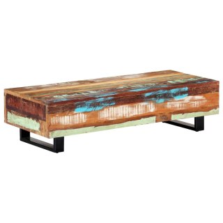  Stolik kawowy, 120x50x30 cm, lite drewno z odzysku i stal Lumarko!
