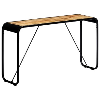  Stolik konsola, 140x35x76 cm, lite surowe drewno mango Lumarko!