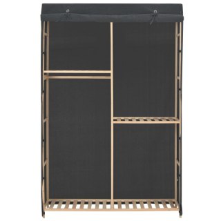  3-poziomowa szafa na ubrania, szara, 110 x 40 x 170 cm, tkanina Lumarko!