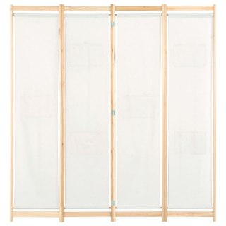  Parawan 4-panelowy, kremowy, 160x170x4 cm, tkanina Lumarko!