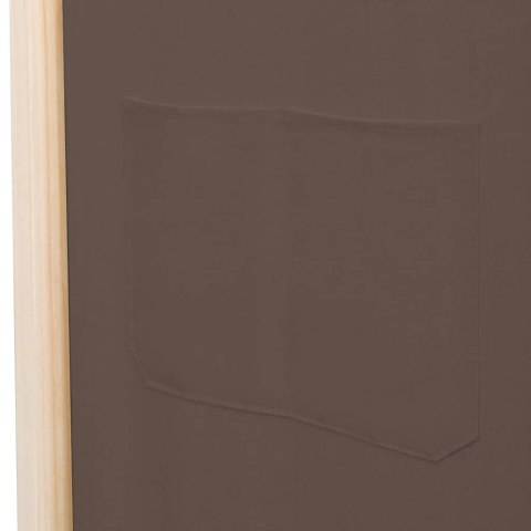  Parawan 5-panelowy, brązowy, 200 x 170 x 4 cm, tkanina Lumarko!