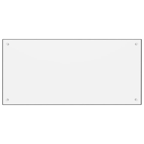  Panel ochronny do kuchni, biały, 100x50 cm, szkło hartowane Lumarko!