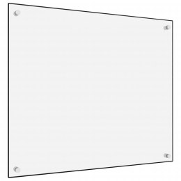  Panel ochronny do kuchni, biały, 70x60 cm, szkło hartowane Lumarko!