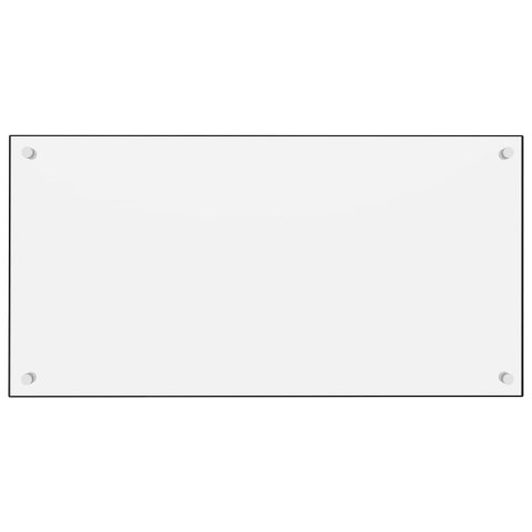  Panel ochronny do kuchni, biały, 80x40 cm, szkło hartowane Lumarko!