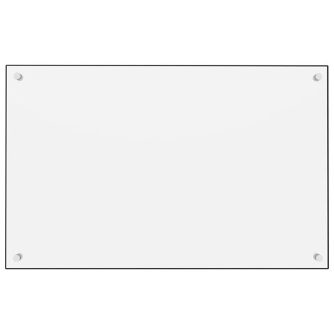 Panel ochronny do kuchni, biały, 80x50 cm, szkło hartowane Lumarko!