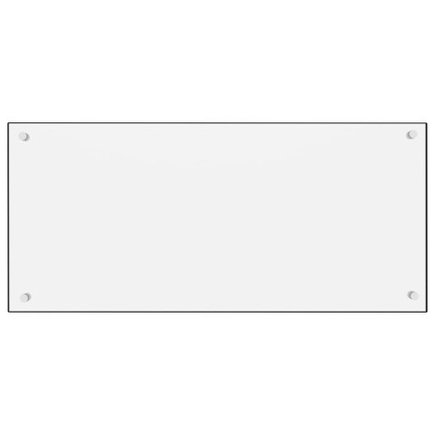  Panel ochronny do kuchni, biały, 90x40 cm, szkło hartowane Lumarko!