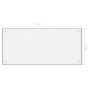  Panel ochronny do kuchni, biały, 90x40 cm, szkło hartowane Lumarko!