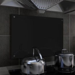 Lumarko Panel ochronny do kuchni, czarny, 70x50 cm, szkło hartowane