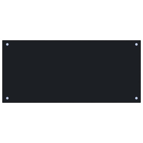  Panel ochronny do kuchni, czarny, 90x40 cm, szkło hartowane Lumarko!