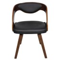  Krzesła stołowe, 6 szt., brązowe, sztuczna skóra Lumarko!