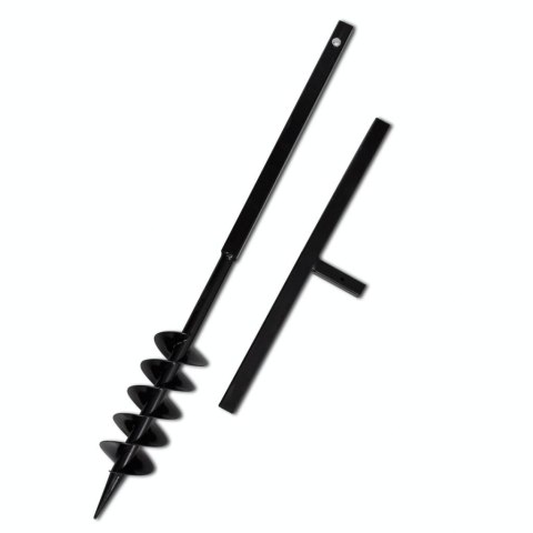  Świder glebowy z uchwytem, 100 mm, przedłużany, 9 m, stal  Lumarko!