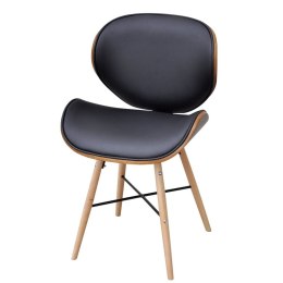  Krzesła stołowe, 4 szt., gięte drewno i sztuczna skóra Lumarko!