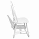  Krzesła stołowe, 6 szt., białe, lite drewno Lumarko!