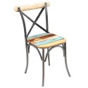  Krzesła stołowe, 4 szt., lite drewno z odzysku Lumarko!