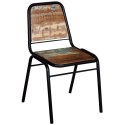 Krzesła stołowe, 6 szt., lite drewno z odzysku Lumarko!