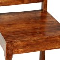  Krzesła z litego drewna stylizowanego na sheesham, 4 szt. Lumarko!