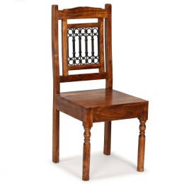  Krzesła z litego drewna stylizowanego na sheesham, 6 szt. Lumarko!