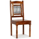  Krzesła z litego drewna stylizowanego na sheesham, 6 szt. Lumarko!
