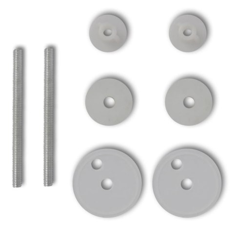  Deski sedesowe, 2 szt., MDF, białe Lumarko!