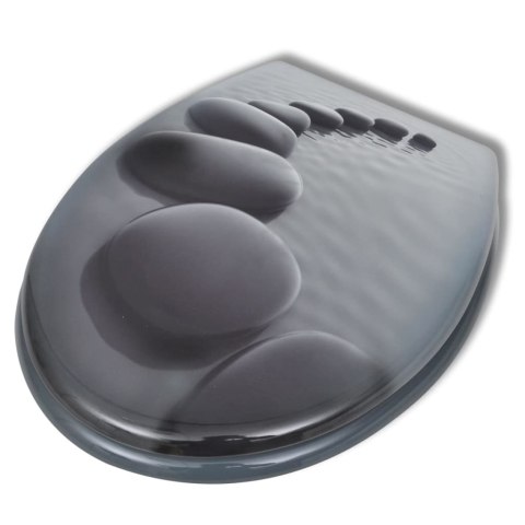  Deski sedesowe, 2 szt., MDF, wzór kamieni Lumarko!