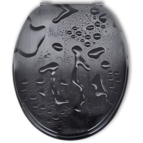  Deski sedesowe, 2 szt., MDF, wzór kropel wody Lumarko!